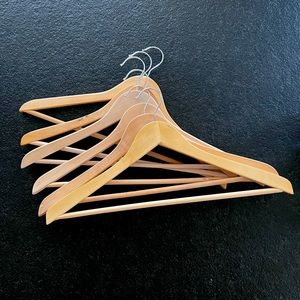 Set of 6 Wooden Hangers